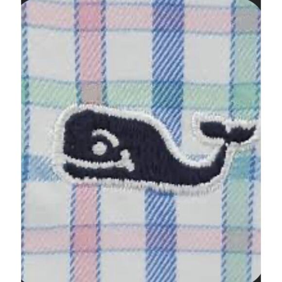 Vineyard Vines Mens Plaid Tucker Murray Preppy Shirt Blue Pink Size L - Picture 3 of 9